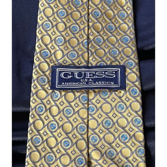 Vintage 90s GUESS silk tie - Picture 2 of 4